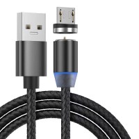 Кабель з'єднання USB 2.0, micro USB Havit HV-CB6162 magnetic black 1 м 8310