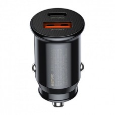 Зарядное устройство автомобильное Remax RCC231 быстрая зарядка 1USB+1Type-C 30w black