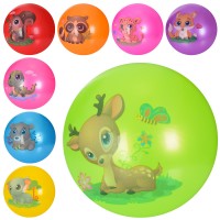 Мяч детский 9 рисунок, 60 г (120) MS3508