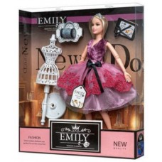 Кукла Emily 29 см, на шарнирах, с манекеном, аксессуары, в коробке, 28 х6х32,5 см (24) (48) КИ QJ081 B