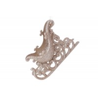 Украшение пластиковое Санки 13 см шампань Bonadi (30) 788-879