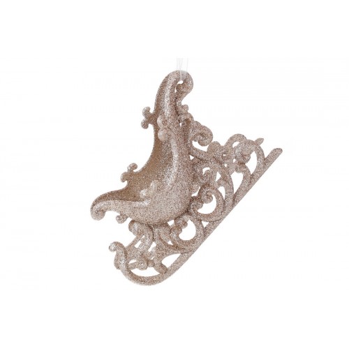 Украшение пластиковое Санки 13 см шампань Bonadi (30) 788-879