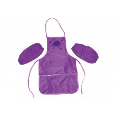 Фартук для творчества с нарукавниками Economix фиолетовый (100) E61490-12