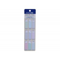 Стикеры-закладки бумажные Economix  Fun Сhicken 15 х50 мм 105 шт 9 цветов (50) E20962-01