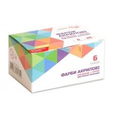 Набір акрилових фарб 6 х20 мл Rosa Talent матові пастельні 90747130 / 1687