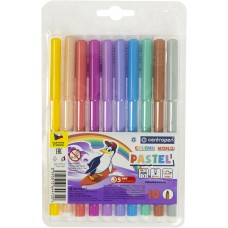 Фломастеры Centropen 10 цветов пастель (1) (720) 7550 / 1009TP