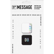 Открытка Message-dream с 3D-наклейками Dream&Do
