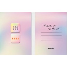 Открытка Message-thanks с 3D-наклейками Dream&Do