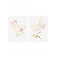 Временные тату Gold Flowers Set  TATTon.me
