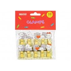 Прищіпки для декорування Maxi Kittens 10шт з мотузком 130мм MX62590(20)