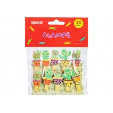 Прищіпки для декорування Maxi Cactus 10шт з мотузком 130мм MX62591(20)