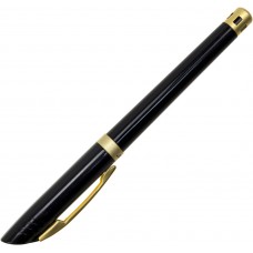 Ручка ролер FlairP Black Beauty сатин gold чорний корпус 48077 чорна 838