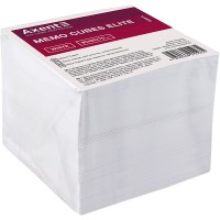 Блок для заметок неклееный 90х90мм 70мм Axent Elite White 8008