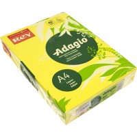 Бумага цветная А4 160г/м2 интенсив REY Adagio Yellow 66 желтый (250)