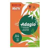 Бумага цветная А4 80г/м2 REY Adagio Orange 21 оранжевая (500)