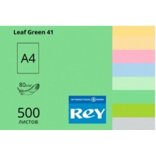 Бумага цветная А4 80 г/м2 средняя REY Adagio Leaf Green 41 зеленый лист (500) (2500)