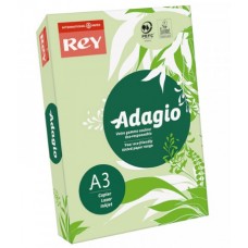 Папір кольоровий А3 80 г/м2 интенсив Rey Adagio Bright Green 81 яскраво-зелений (500) (2500)