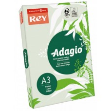 Бумага цветная А3 160 г/м2 REY Adagio Green 09 зеленая (250) (1250)