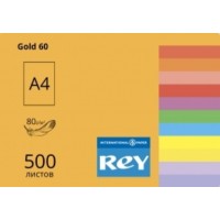  Бумага цветная А4 80 г/м2  интенсив REY Adagio Gold 60 золотая (10)
