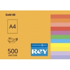  Бумага цветная А4 80 г/м2  интенсив REY Adagio Gold 60 золотая (10)