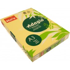 Папір кольоровий А3 160 г/м2 середній REY Adagio Buttercup 02 жовтий (250) (1250)
