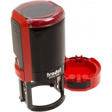 Оснастка для круглой печати пластиковая d-42 мм Trodat NEW (колпачок) красная 4642