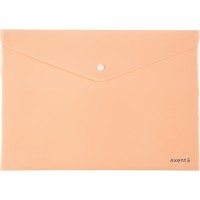 Папка-конверт Axent A4 Pastelini на кнопці персикова 1412-42