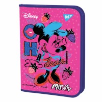 Папка для тетрадей B5 YES Minnie Mouse на молнии пластиковая (12) 491816