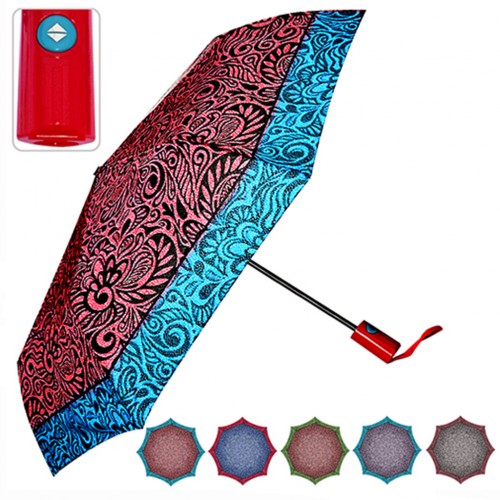 Парасолька жіноча напiвавтомат 8 спиць d-110 см (12) (60) №28689  