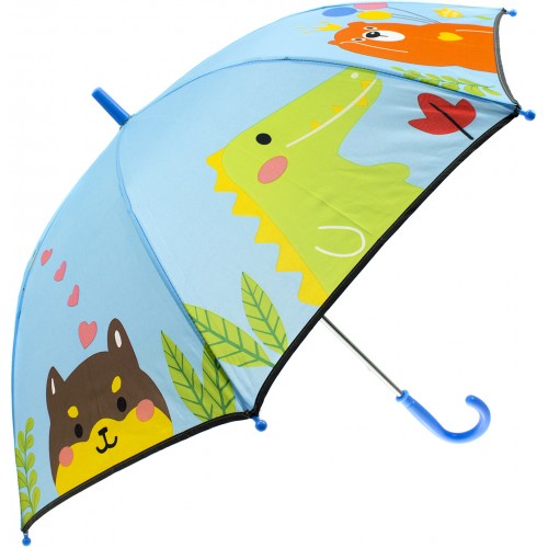 Парасолька дитяча тростина d-82 см, 2 види, світловідбивна стрічка, в кульку (30) МК4483