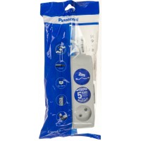 Удлинитель Panasonic 3 гнезда 2 м серый TB02322GR-UA