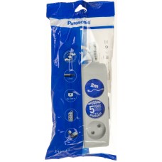 Подовжувач Panasonic 3 гнізда 2 м сірий TB02322GR-UA