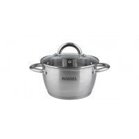 Кастрюля нержавеющая Ringel Bonn 22 см 4,7 л с крышкой (6) RG-2003-22