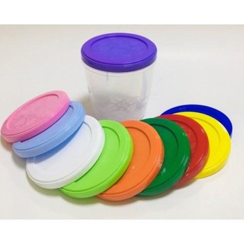 Банка с крышкой Кристалл 1,1 л с узором БП-025