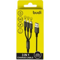 Трійник Budi 3в1 1m black Breidon DC203A8B-BLK