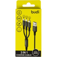 Тройник Budi 3в1 1m black Breidon DC203A8B-BLK