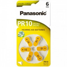 Батарейка Panasonic ZincAir ZA-10/PR-230/6bl для слух. апарату(6)(60)