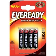Батарейки Energizer Eveready Super Heavy Duty R-03 / блистер 4 шт (12)