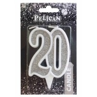 Свічка ювілейна 20 років, 7см золото (1) (32) 867120Pelican