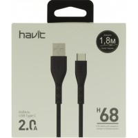 Кабель USB > Type-C Havit HV-H68 1,8 м black  