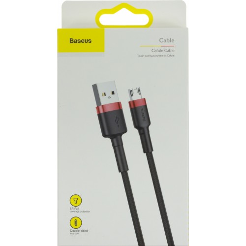 Кабель USB > micro Baseus CALKLF-C91 1.5A 2 м black/red  