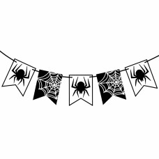Гирлянда картонная Yes Spider 12 флажков 3 м (1) 973628