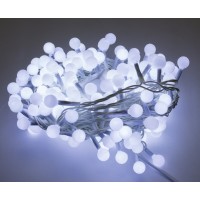 Гирлянда электрическая Шарики 200 LED белый, L-10 м белый провод (50) 1313-03