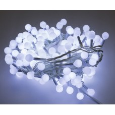 Гирлянда электрическая Шарики 200 LED белый, L-10 м белый провод (50) 1313-03