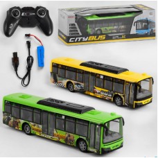 Автобус RK 38 см, светится, USB, резиновые колеса светятся, в коробке 46х16х15см (12) 666-695NA