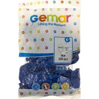 Кулька повітряна латексна 8/21см синя Gemar (100) A80/80101