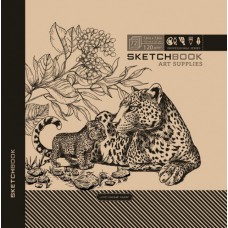 Скетчбук 36/120 В5 б/лін. крафт. 7БЦ/БК27/1/2141/Мандарин/(10)