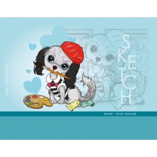 Скетчбук 48/100 A6 чистые листы,матовая ламинация (16) №7БЦ/БК208/21/8434/21602 Мандарин