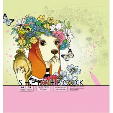  Скетчбук 24/100 B5 чистые листы, матовая ламинация Мандарин (10) №7БЦ/БК201/25/21590