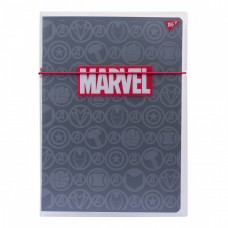 Тетрадь A4 48 листов клетка в пластиковой папке Yes Marvel Black (1) 764425